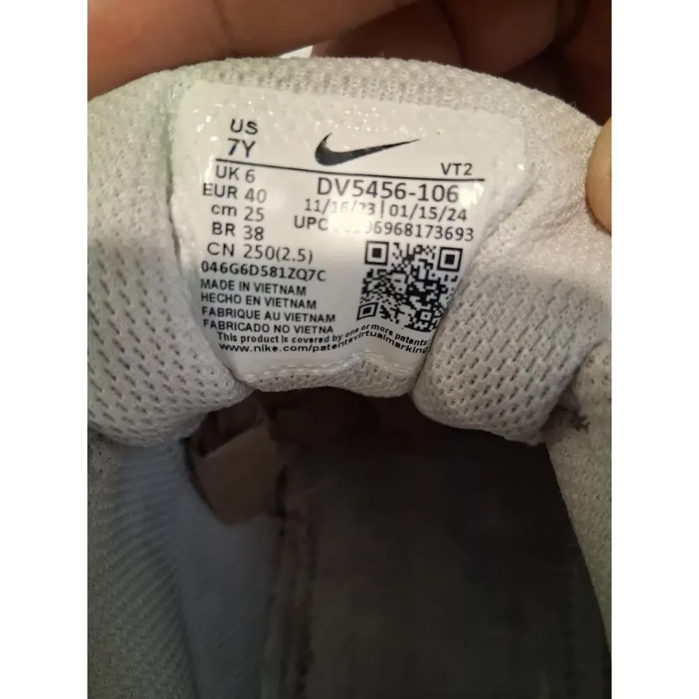 Nike Court Borough Low Recraft White DV5456-106 Kids 7Y No Insoles